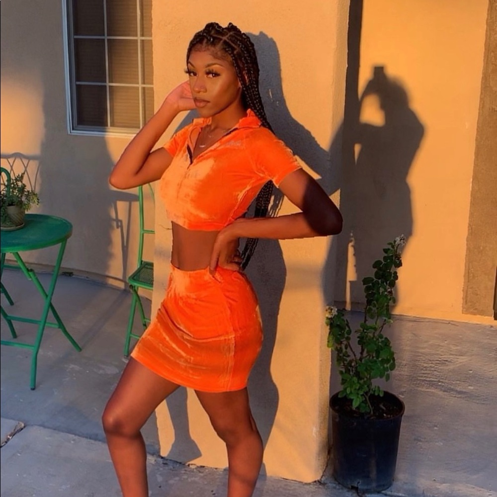 African mall two piece set